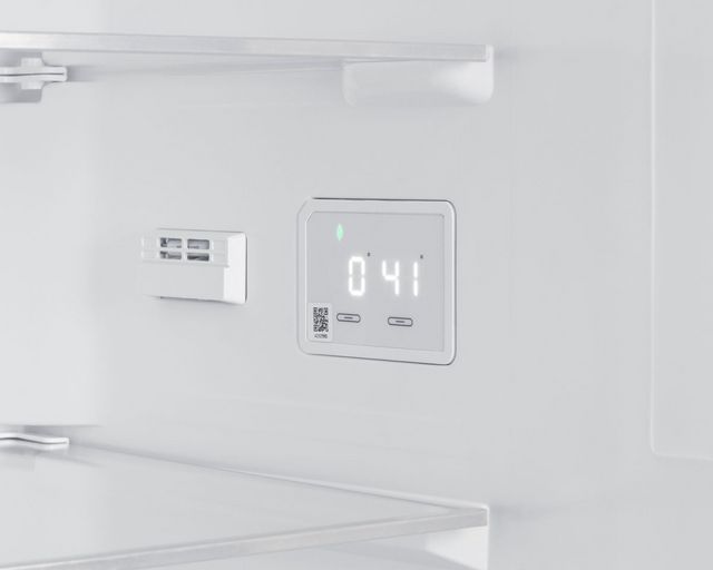 Summit® 24" 11.7 Cu. Ft. Stainless Steel Counter Depth Bottom Freezer Refrigerator-4