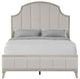 Bernards King Gray Panel Bed-0