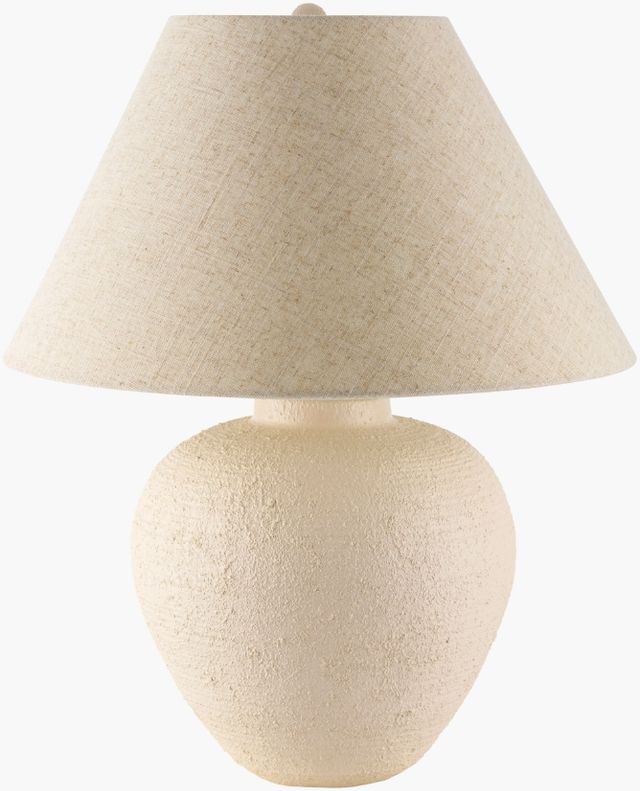 Surya Kaliyu Cream Table Lamp-0