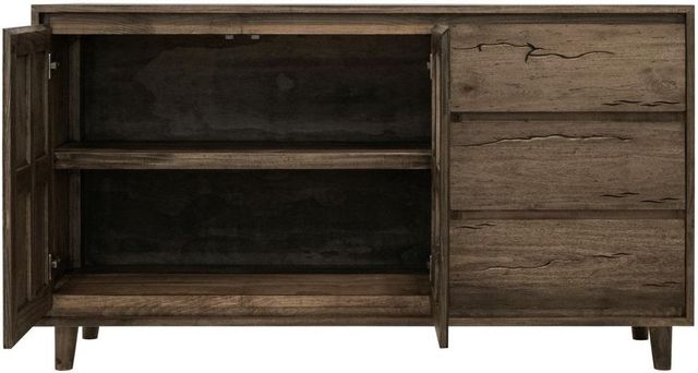 International Furniture Direct Savia Brown Console-4