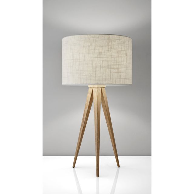 Adesso® Director Natural Wood Table Lamp-1
