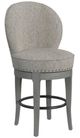 Elements International Westford Gray Swivel Bar Stool-0