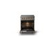 Viking® 5 Series 30" Nantucket Pro Style Induction Range with Brushed Brass Trim-1