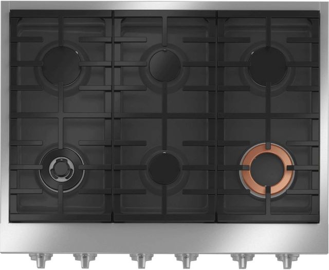 Café™ 36" Matte White Gas Rangetop with 6 Burners-1