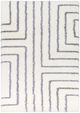 Surya Cloudy Shag White/Gray 5'x7' Area Rug-0