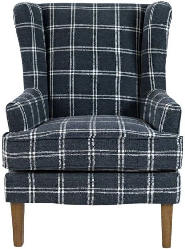 Jofran Inc. Lacroix Navy Accent Chair-3