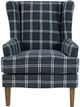 Jofran Inc. Lacroix Navy Accent Chair-3