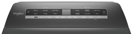 Whirlpool® Chrome Shadow Top Load Washer & Gas Dryer Laundry Pair-4