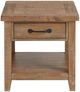 Intercon Highland Rustic Sandwash End Table with Drawer-1