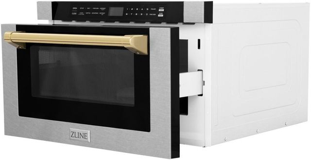 ZLINE Autograph Edition 1.2 Cu. Ft. Satin Stainless Steel Microwave Drawer-2