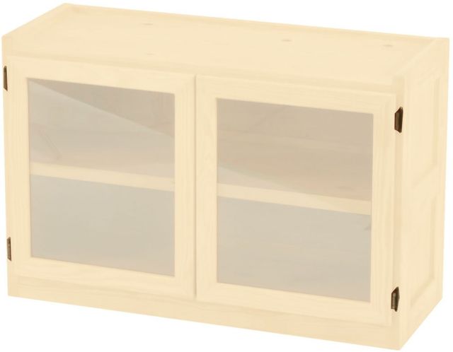 Crate Designs™ Furniture Unfinished Bookcase/TV Stand with Glass Doors-0