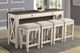 Bernards Waverly 5-Piece Antique White/Gray Wash Counter Set-1