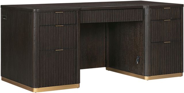 aspenhome® Rylan Dark Roast 66" Executive Desk-0