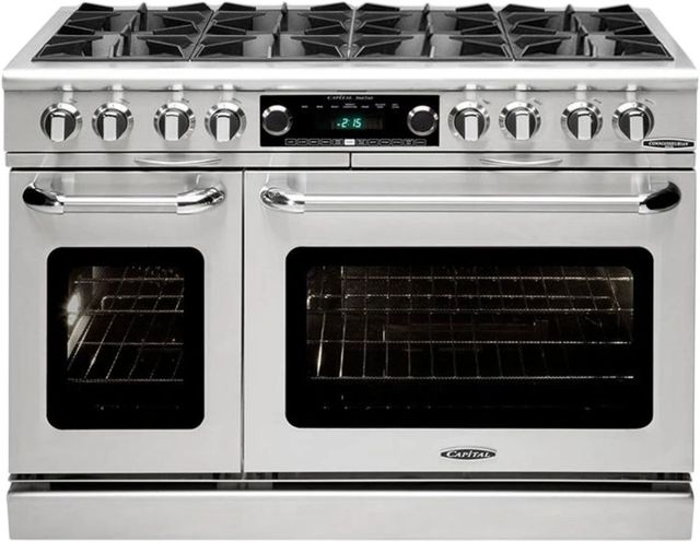 Capital Cooking™ Connoisseurian 48" Stainless Steel Pro Style Dual Fuel Range-1