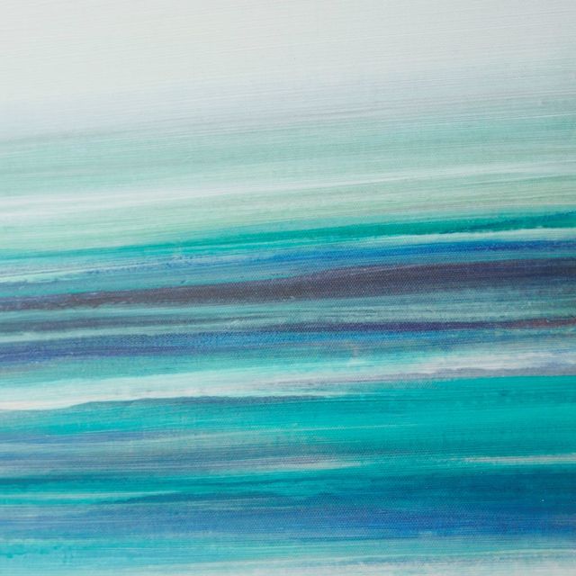 Olliix by Madison Park Teal Tides Blue Gel Coat Canvas-1