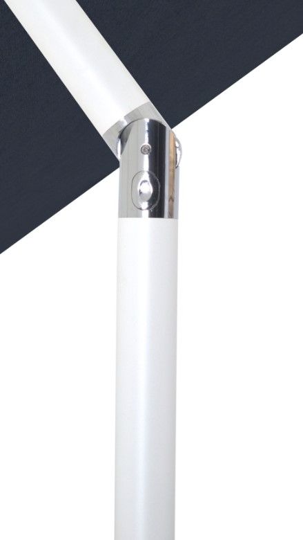Meridian Furniture Fiji Black/Gray/Matte White Aluminum Outdoor Patio Umbrella and Base-4