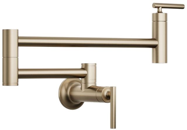 KOHLER® Vibrant Brushed Bronze Wall-Mount Pot Filler-0