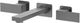 ZLINE Bliss Gunmetal Wall Mounted Bathroom Faucet-0