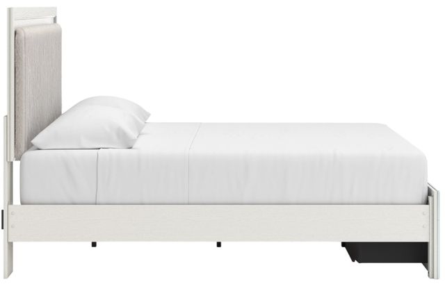 Signature Design by Ashley® Zuraleus White King Upholstered Panel Storage Bed-3
