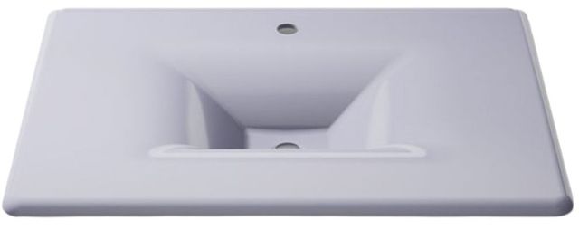 Kohler Iron/Impressions® Lavender Grey 31" Enameled Cast Iron Vanity Top with Integrated Rectangular Sink-3
