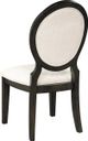 Coaster® Twyla 2-Piece Cream/Dark Cocoa Upholstered Dining Chairs-3