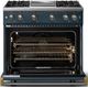 Viking® 5 Series 36" Squall Pro Style Gas (LP) Range with Brushed Brass Trim-1