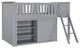 Homelegance® Orion Gray Twin Low Loft Bunk Youth Bed with Dresser-4