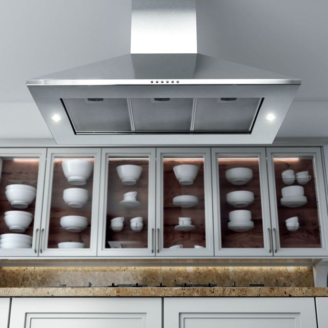 XO Fabriano Collection 42" Stainless Steel Island Range Hood -3