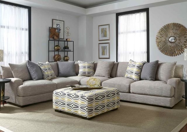 Franklin™ Barton Chinchilla Square Ottoman-1