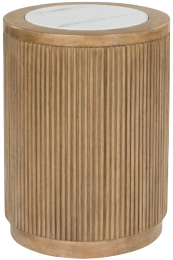 Camdill End Table - Light Brown/White Camdill End Table - Light Brown/White