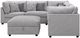 Coaster® Cambria 6-Piece Gray Upholstered Modular Sectional-1