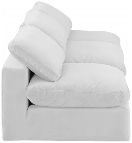 Meridian Furniture Comfy 3-Piece Cream Armless Modular Sofa -2
