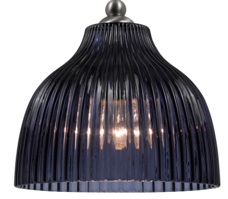 Cal® Lighting & Accessories Uni Pack Blue Violet/Brushed Steel Pendant-1