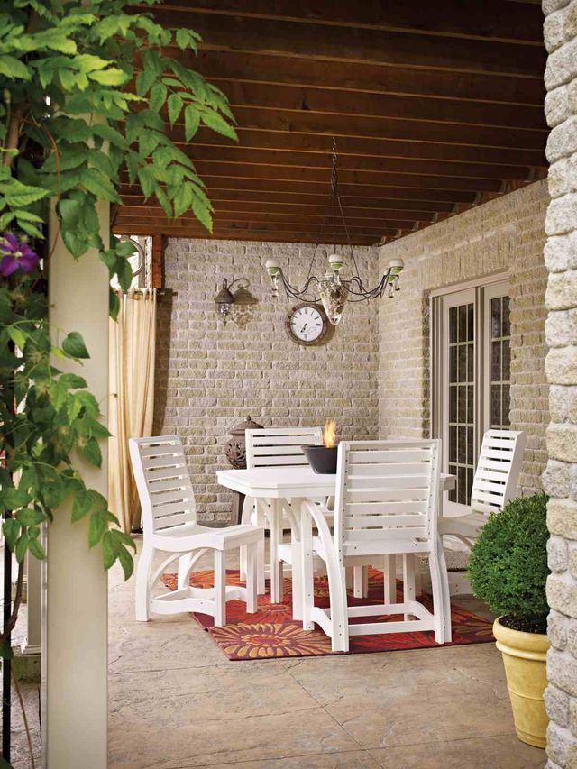 C R Plastics St. Tropez White Dining Side Chair-1