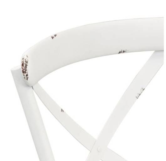 Liberty Furniture Vintage Antique White X Back Side Chair-4