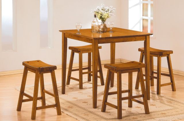 Homelegance® Saddleback Oak Dining Stool-1