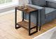 Monarch Specialties Inc. Brown Reclaimed Wood Look Accent Table with Black Frame-2