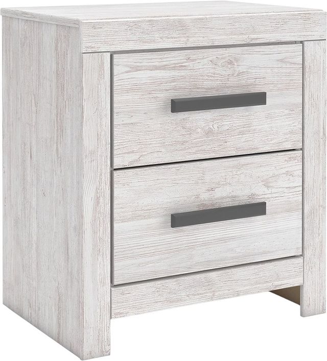 Signature Design by Ashley® Cayboni 4-Piece Whitewash Queen Panel Bed-3
