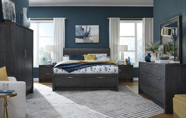 Magnussen Home® Kinsley Black Heron King Panel Storage Bed-1