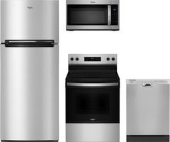 Whirlpool® 4 Piece Stainless Steel Kitchen Package