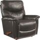 La-Z-Boy® James Charcoal Leather Manual Rocking Recliner-0