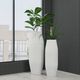 Harp & Finial® Chima Matte Cream Large Vase-1