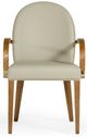 VIG Furniture Modrest Rexford Taupe/Walnut Modern Dining Armchair-1