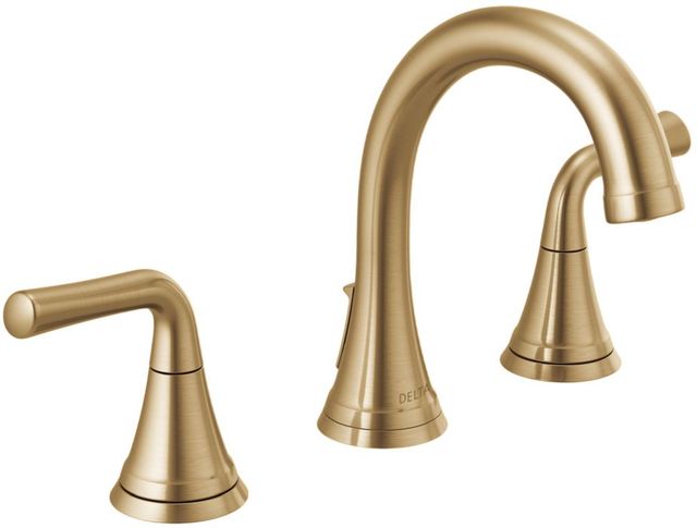 Delta Kayra® Champagne Bronze 2-Handle Widespread Bathroom Faucet-0