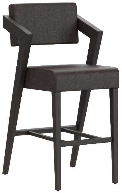 HH2 Home Snyder Blackwash/Charcoal Bar Stool-0