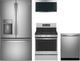 GE Profile™ 4 Piece Stainless Steel Gas Kitchen Package-0