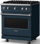 Viking® 5 Series 30" Squall Pro Style Gas (NG) Range with Polished Chrome Trim-2