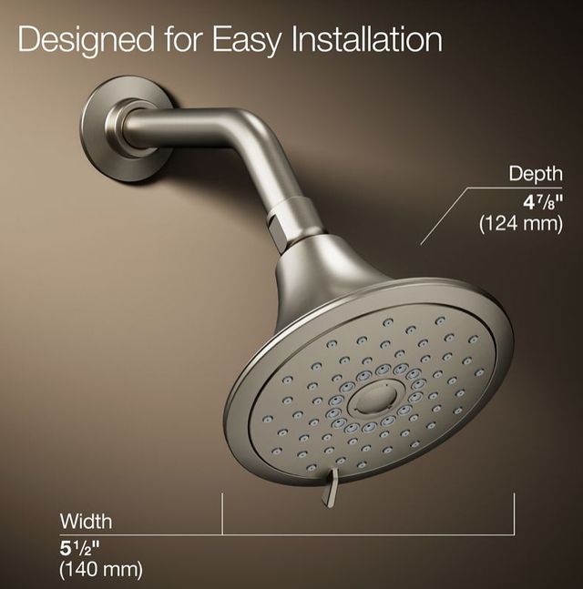 KOHLER® Forté® Vibrant Brushed Nickel 2.5 GPM 3-Function Handshower-2