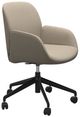 Stressless® by Ekornes® Customizable Bay Large Low Back Home Office Chair with Arms-0