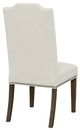 Fairfield® Customizable Entree Dining Empire Tall Tufted Back Dining Chair with Tobacco Legs-3